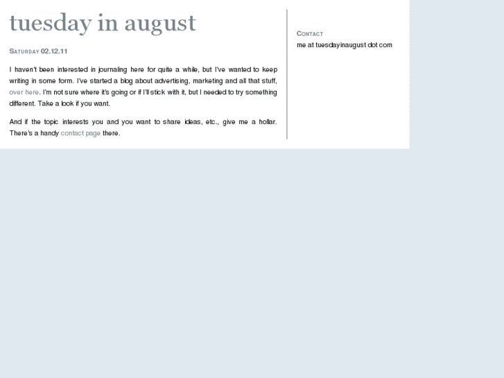 www.tuesdayinaugust.com