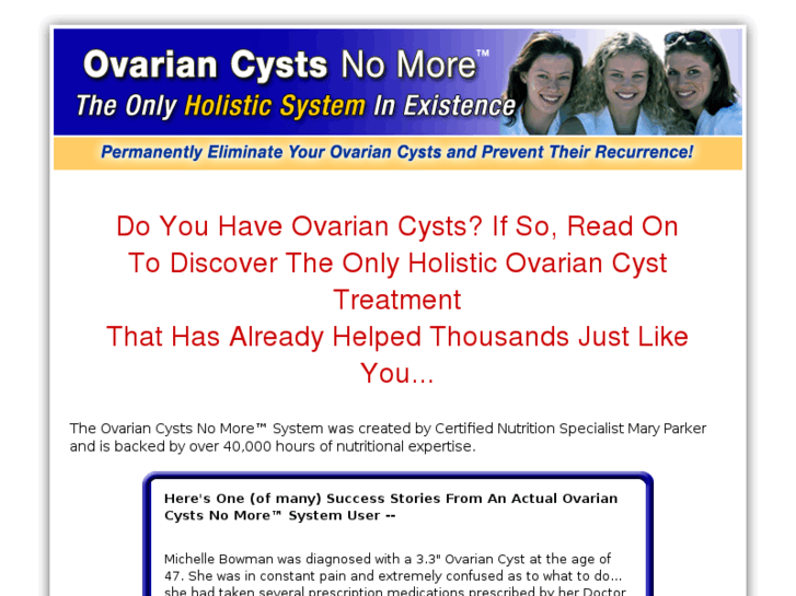 www.cystsonovariescured.com