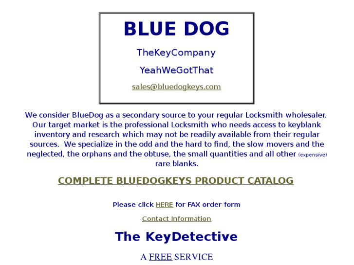 www.bluedogthekeycompany.com