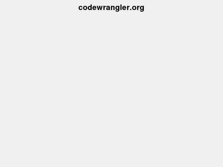 www.codewrangler.org