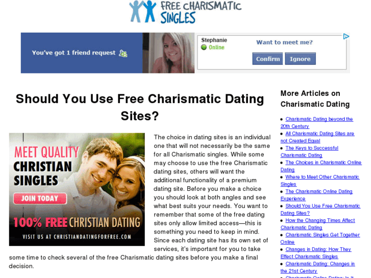 www.freecharismaticsingles.com