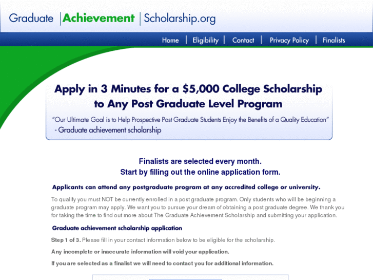 www.graduateachievementscholarship.com