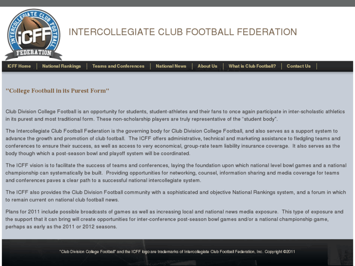 www.intercollegiateclubfootball.com