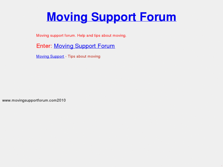 www.movingsupportforum.com