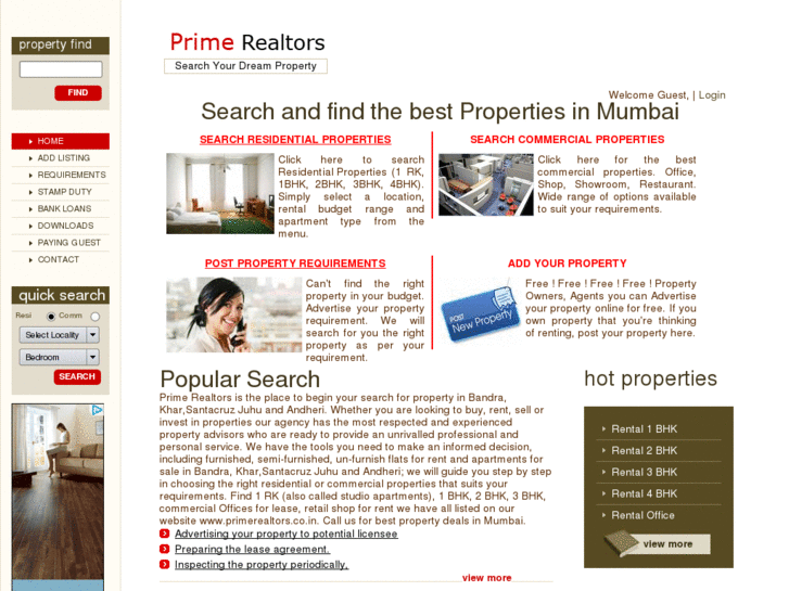 www.primerealtors.co.in