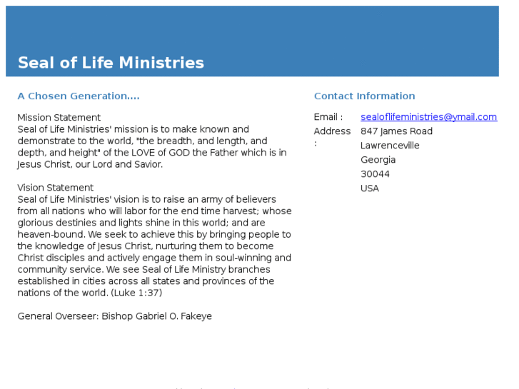 www.sealoflifeministries.org