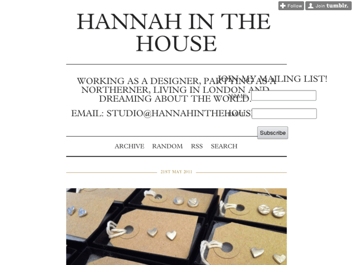 www.hannahinthehouse.com