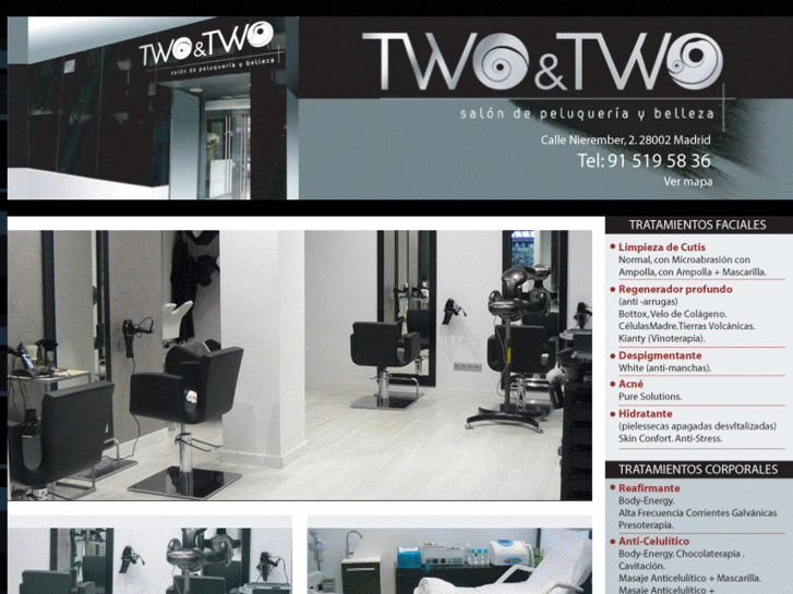 www.peluqueriayesteticatwoandtwo.es