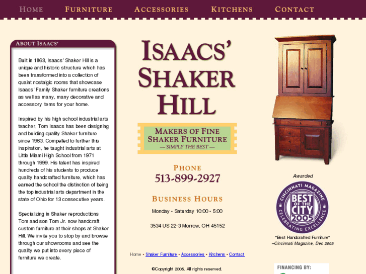 www.isaacsshakerhill.com