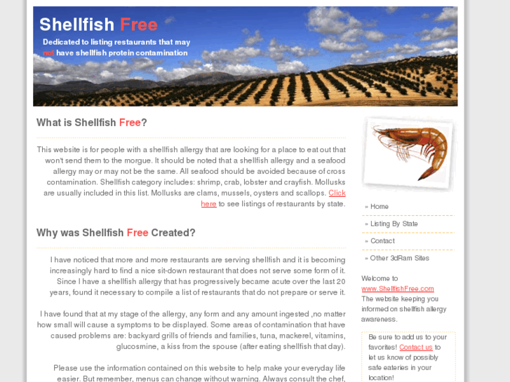 www.shellfishfree.com