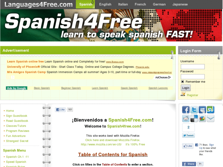 www.spanish4free.org