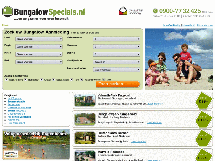 www.bungalowspecials.nl