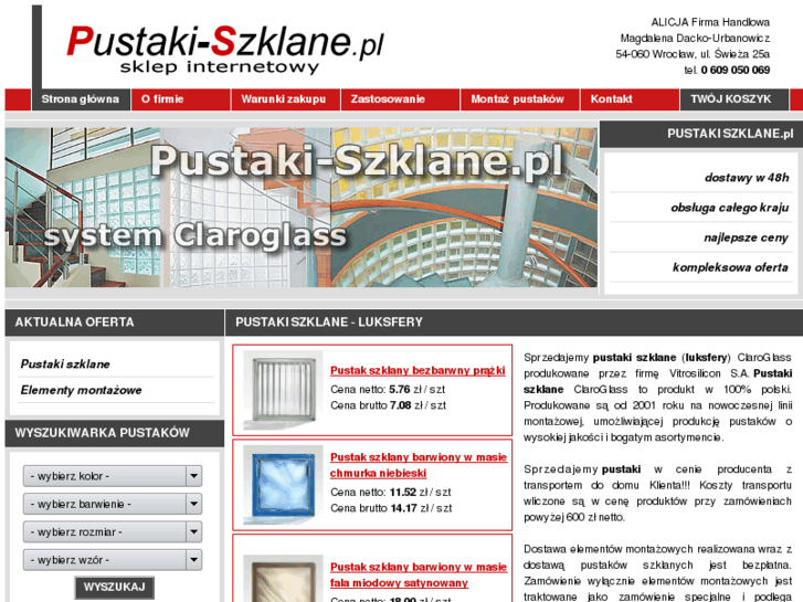 www.pustaki-szklane.pl