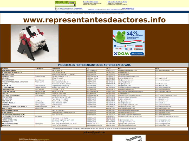 www.representantesdeactores.info