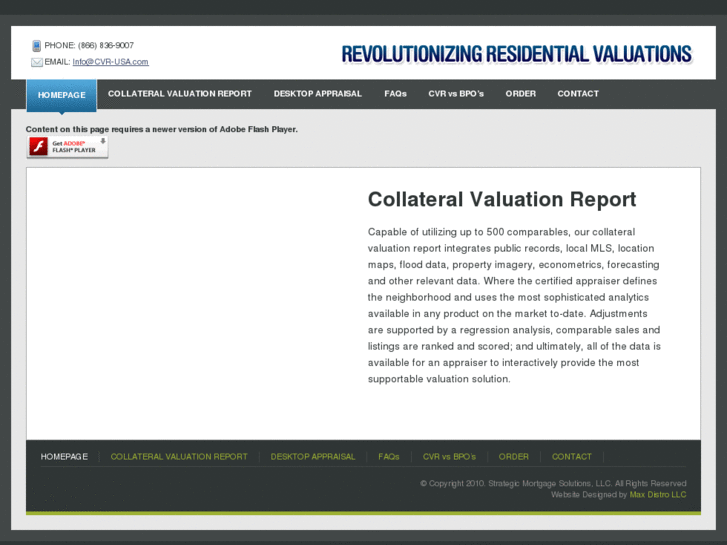 www.collateralvaluationreport.com