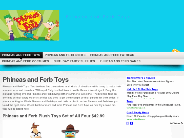 www.phineasandferbtoys.com