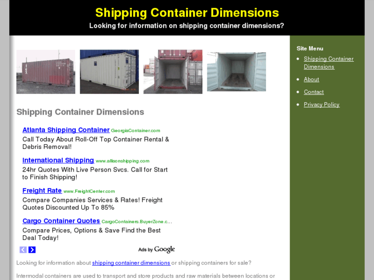 www.shippingcontainerdimensions.com