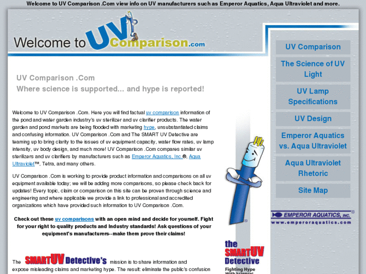 www.uvcomparison.com