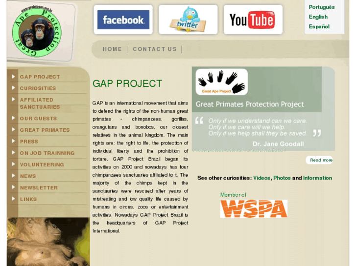 www.greatapeproject.org