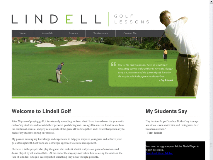 www.lindellgolflessons.com