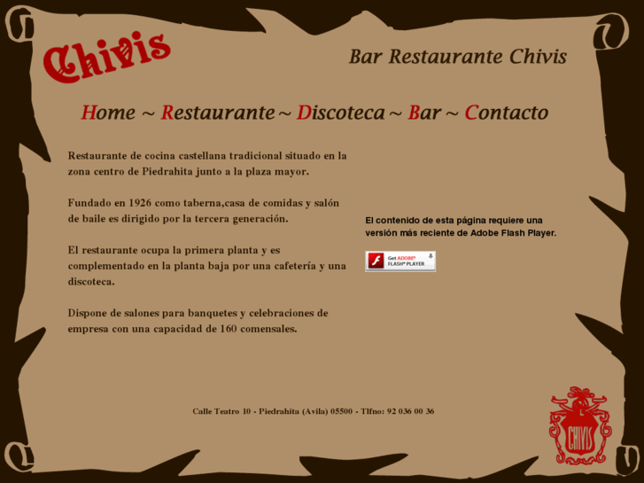 www.restaurantechivis.es