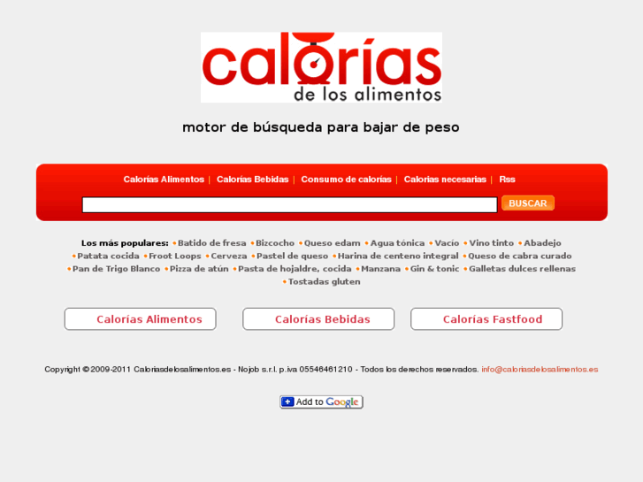 www.caloriasdelosalimentos.es