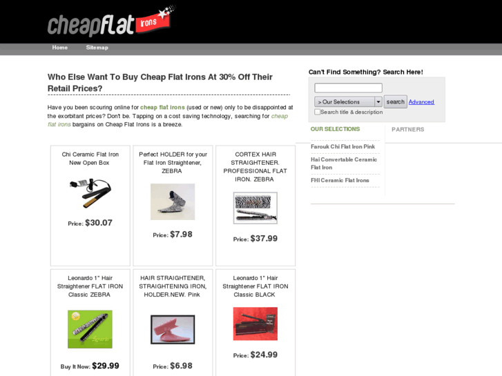 www.cheapflatirons.info