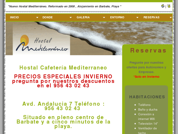 www.hostalcafeteriamediterraneo.com