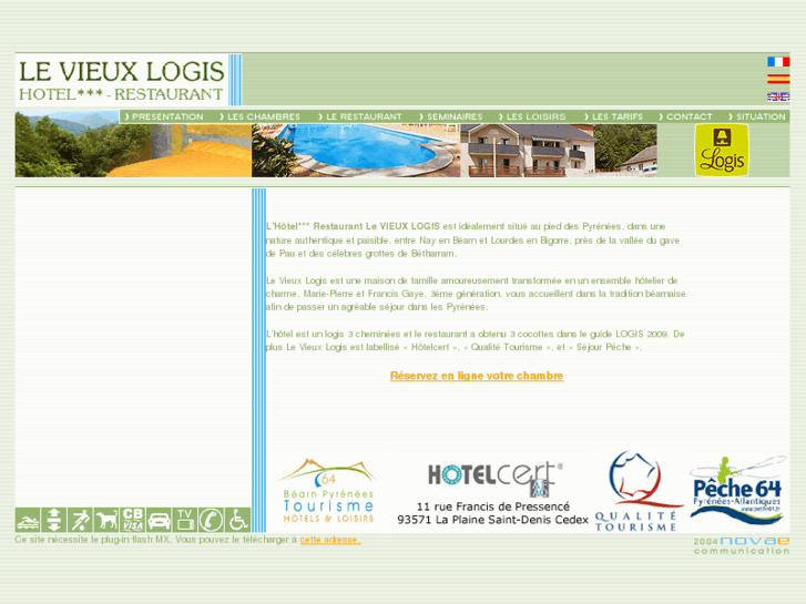 www.hotel-levieuxlogis.com