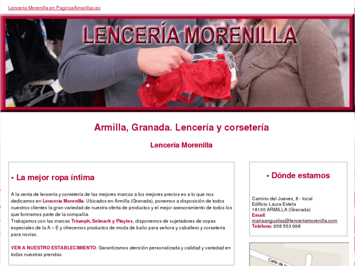 www.lenceriamorenilla.com