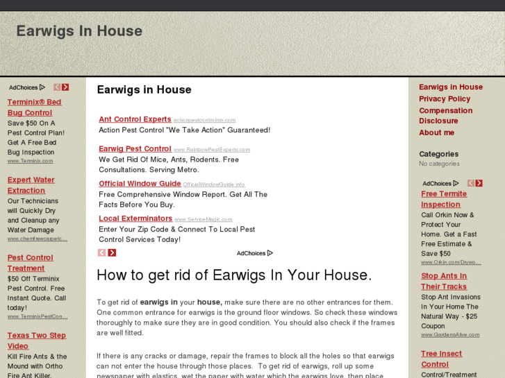 www.earwigsinhouse.com