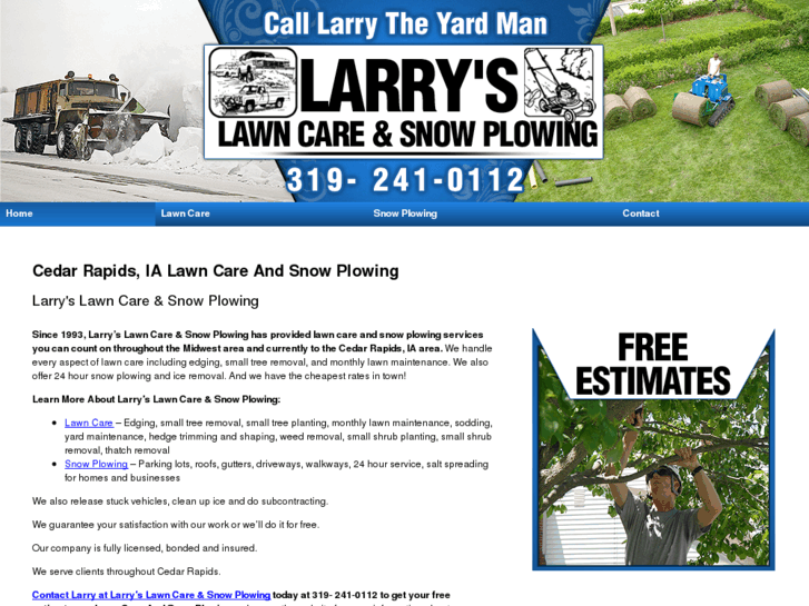 www.larryslawncareandsnowplowing.com