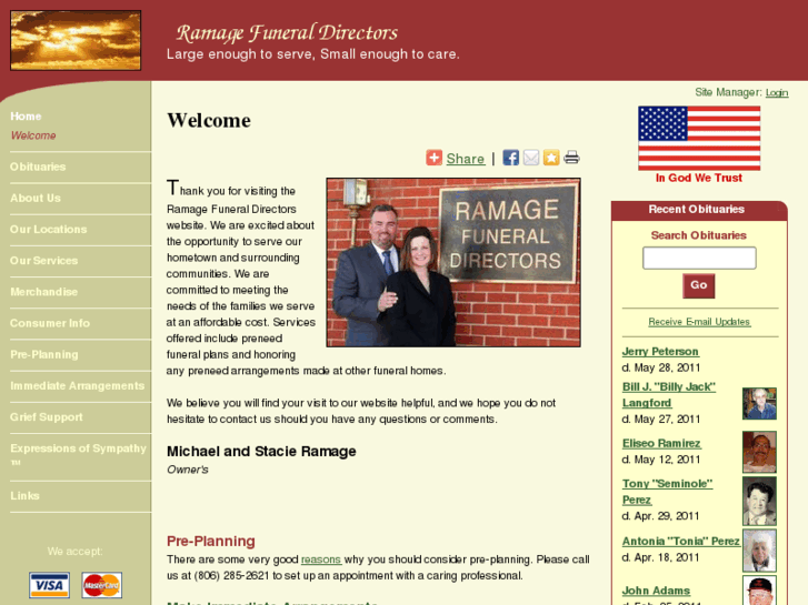 www.ramagefuneraldirectors.com