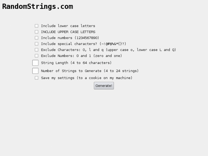 www.randomstrings.com
