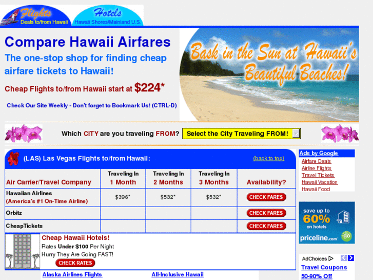 www.comparehawaiiairfares.com