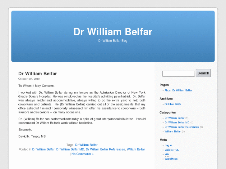 www.drwilliambelfar.net