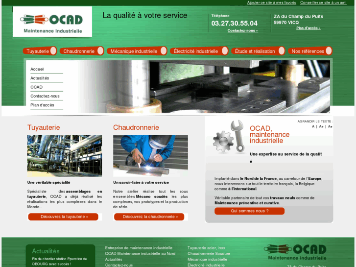 www.ocad-maintenance-industrielle.com