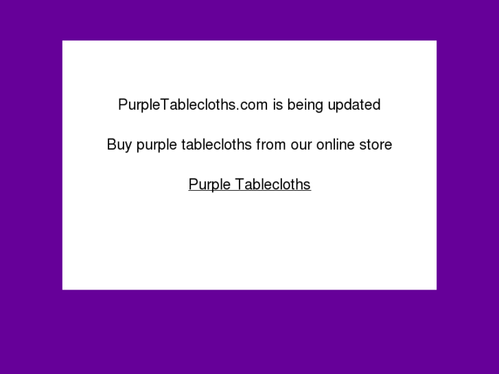 www.purpletablecloths.com