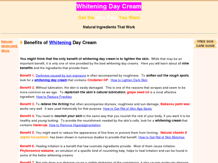 www.whiteningdaycream.com