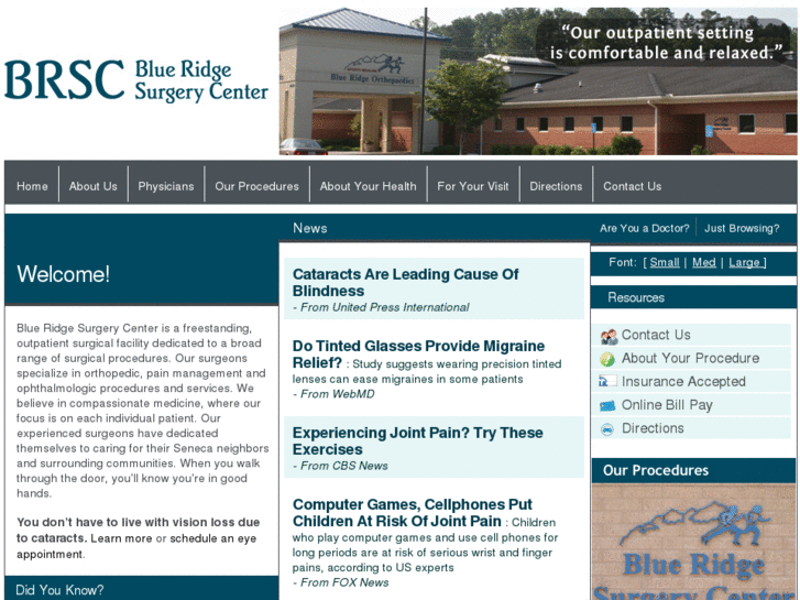 www.blueridgesurgerycentersc.com