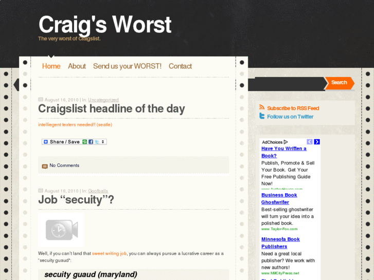 www.craigsworst.com