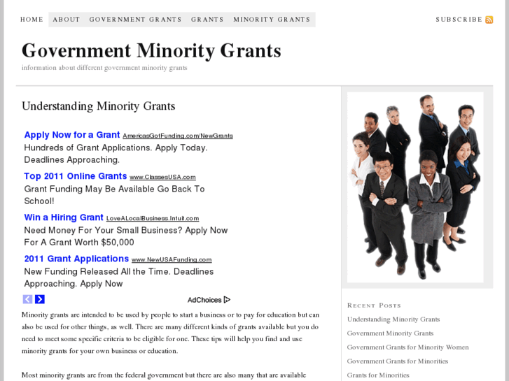 www.governmentminoritygrants.net