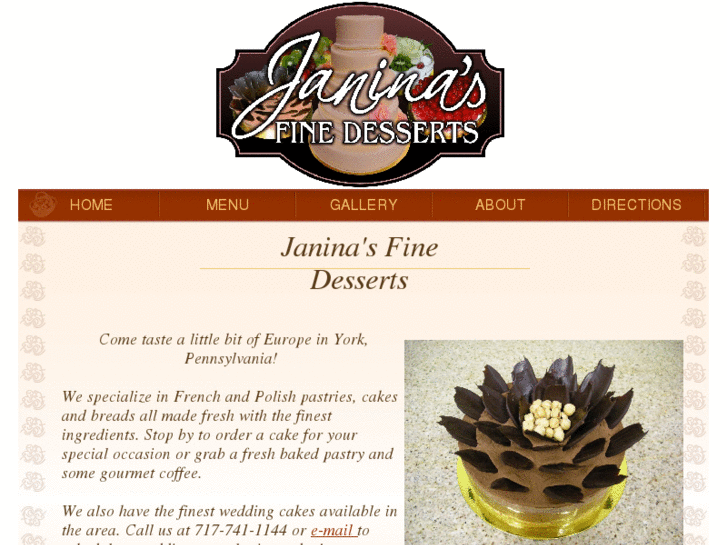 www.janinasfinedesserts.com