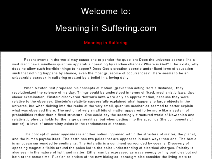 www.meaninginsuffering.com