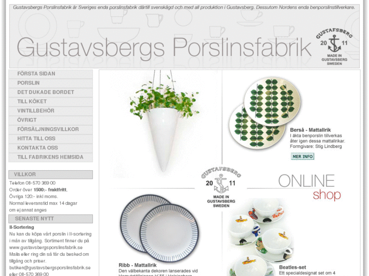 www.porslinsfabrikensbutik.se