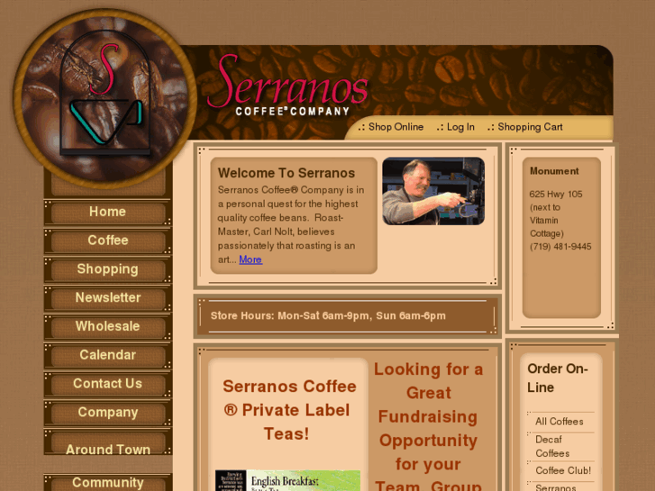 www.serranoscoffee.com