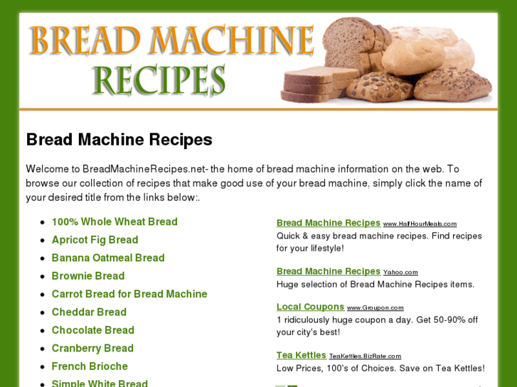 www.breadmachinerecipes.net