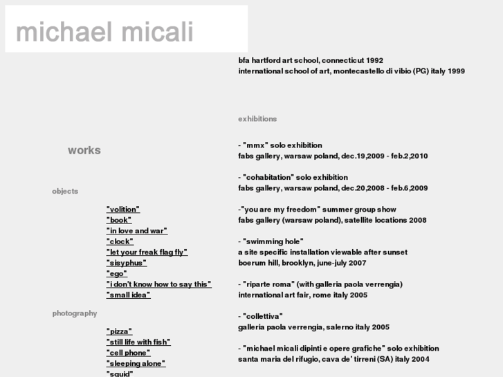 www.michaelmicali.com