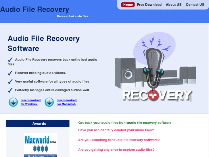 www.audiofilerecovery.com