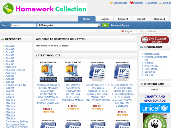 www.homeworkcollection.com